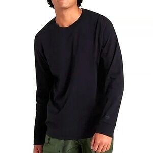 Allbirds Black Crew Neck Long Sleeve Tee Shirt Men XXL Cotton Allgood Athletic